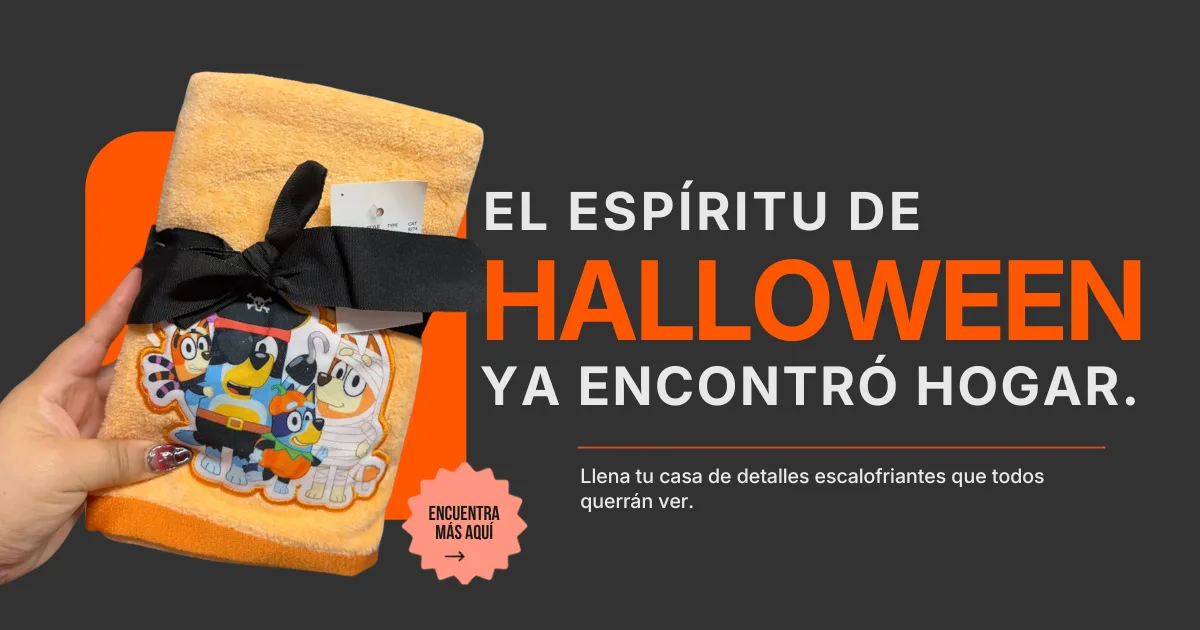Toalla de Halloween con personajes de Bluey — Bazar Guerrero